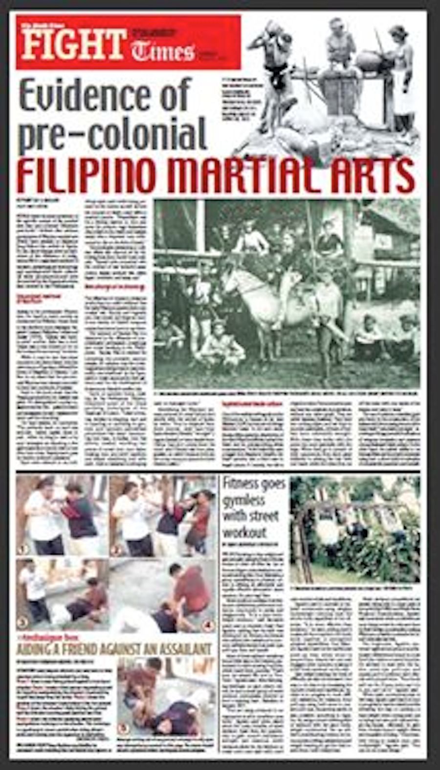 Evidence of pre-colonial FILIPINO MARTIAL ARTS